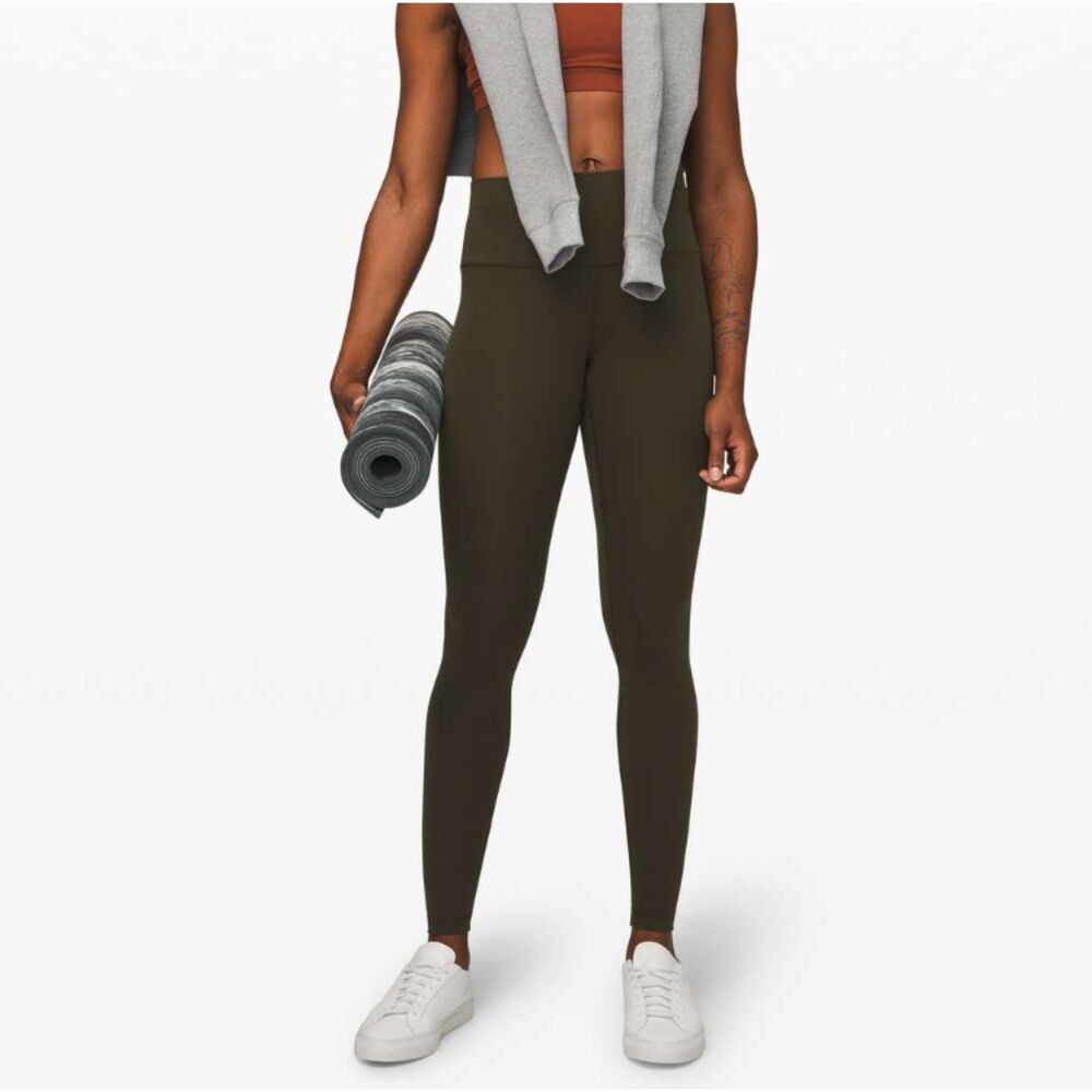 Lululemon Wunder Under High-Rise Tight 28" *Full-On Luxtreme Dark Olive Size 4